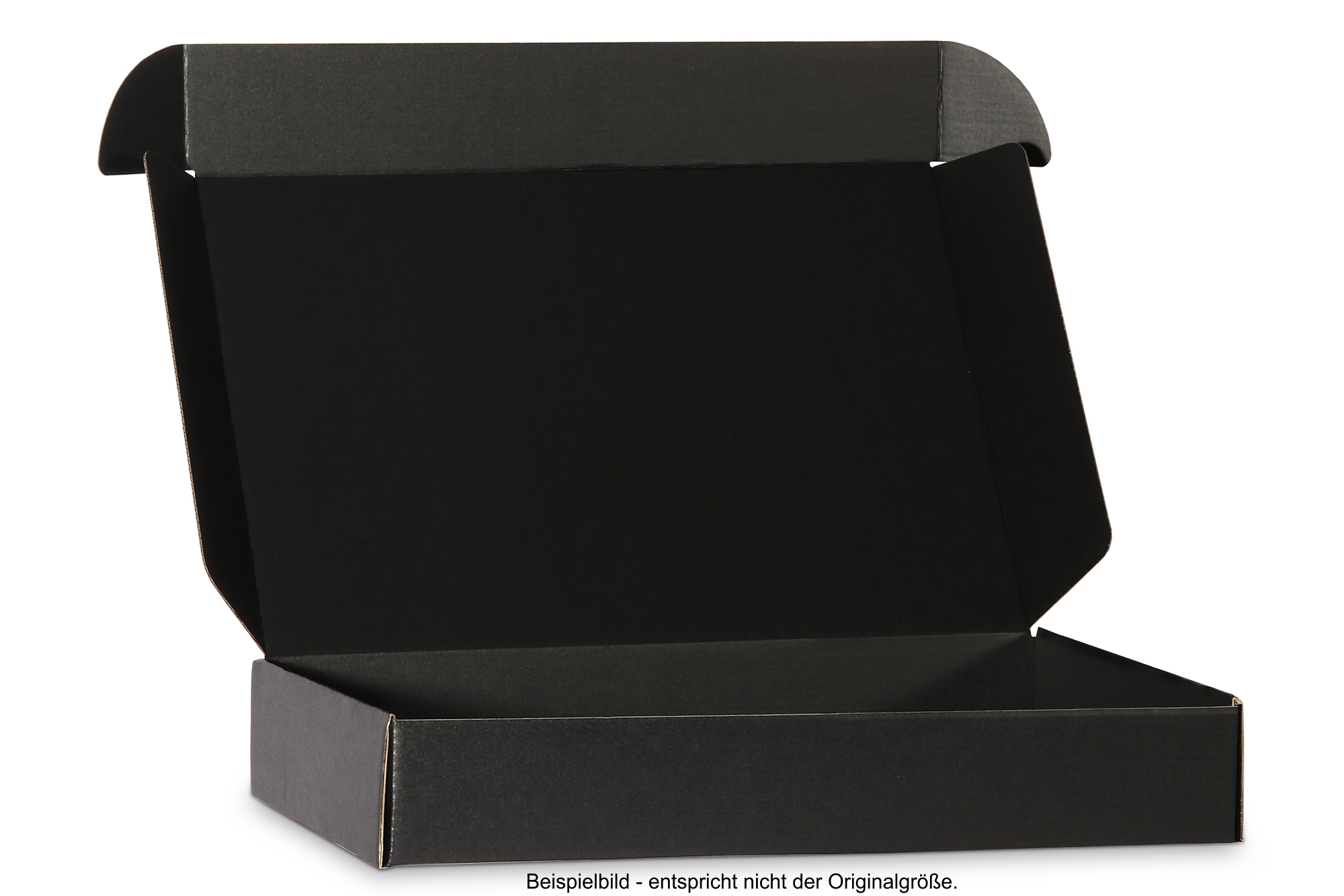 XL-Groesse_offen2 Schwarze Stanzverpackung